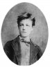 Etienne Carjat 'Portrait of Arthur Rimbaud (1854-91)' 1871 - Framed in birch, 34x40.5x4cm